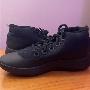 allbirds Women's Black Wool Lace-Up Ankle Boots